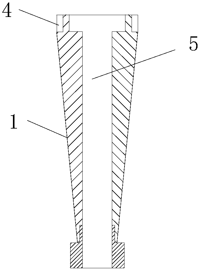 Recycled conical wall drilling device