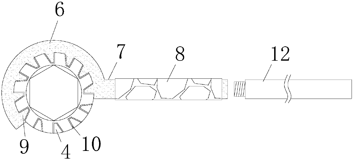 Recycled conical wall drilling device