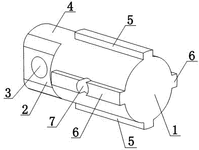 Insertion type manually rotated key block