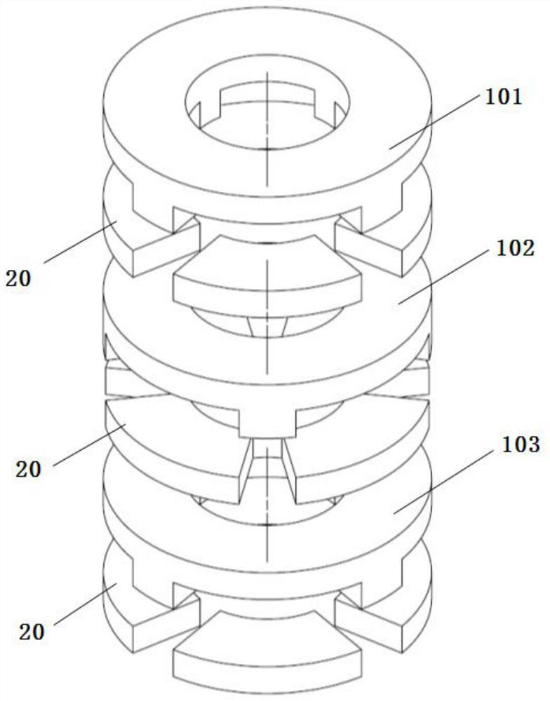 Thermal bridge blocking structure for aircraft and preparation method thereof