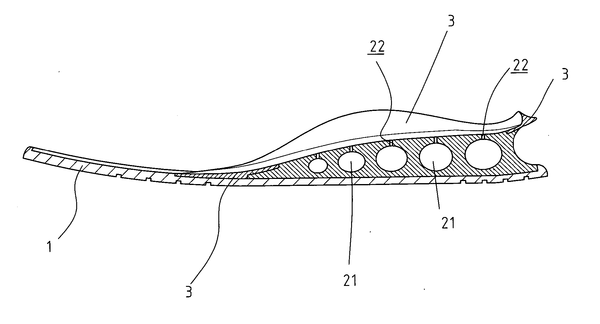 Ventilated shoe sole