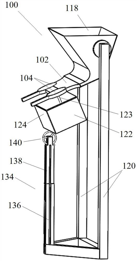 Corn seed feeding device by grain