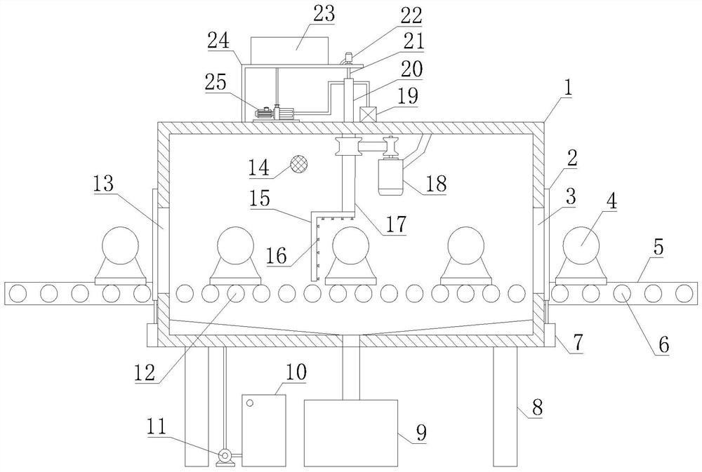 A device and method for processing special-shaped stone