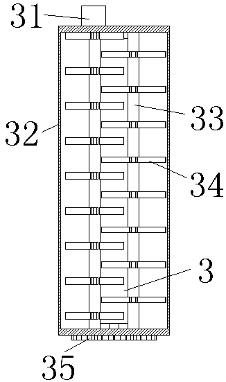 A construction waste crushing device