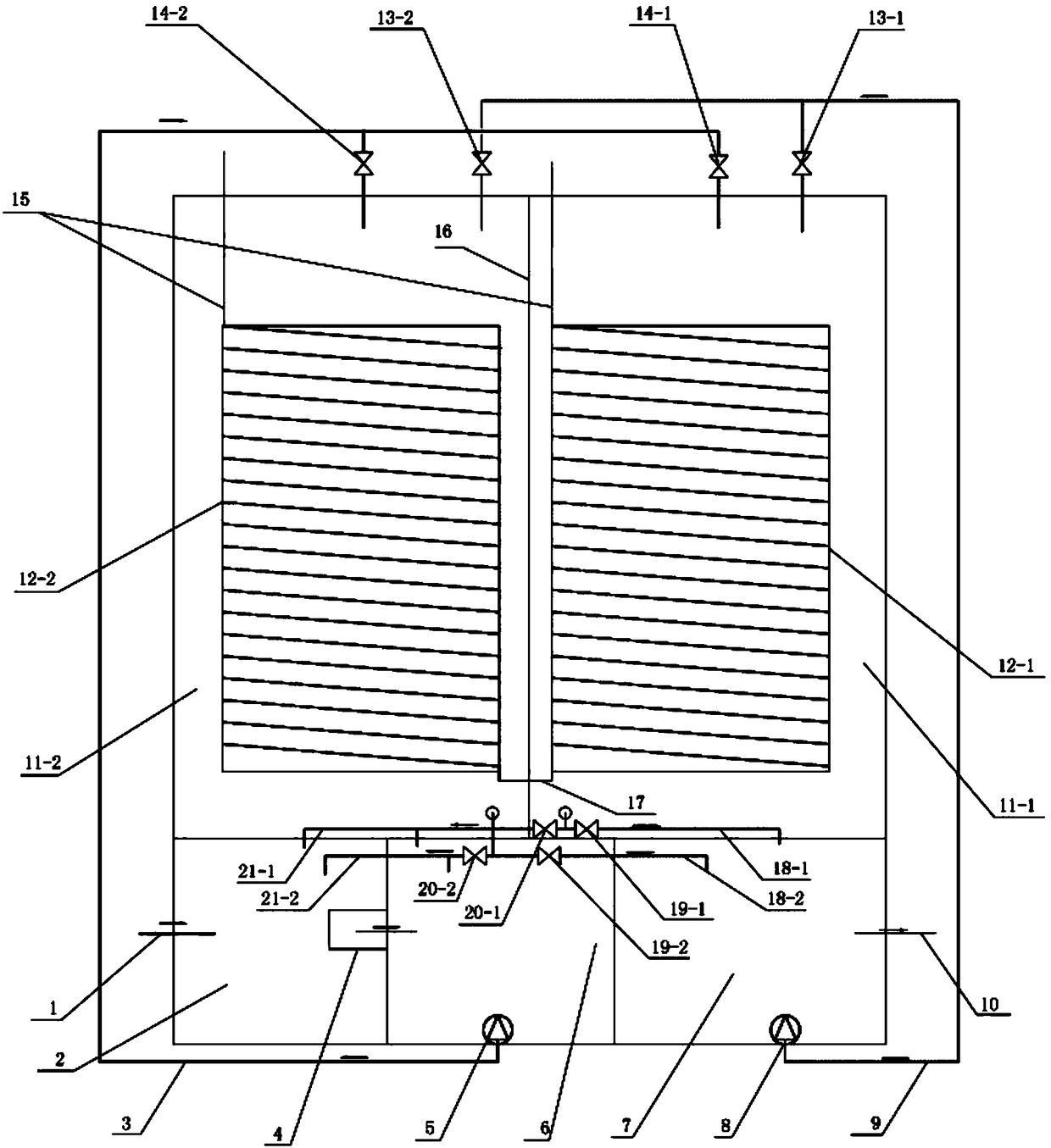 Filtering pipeline type septic tank reaching standards