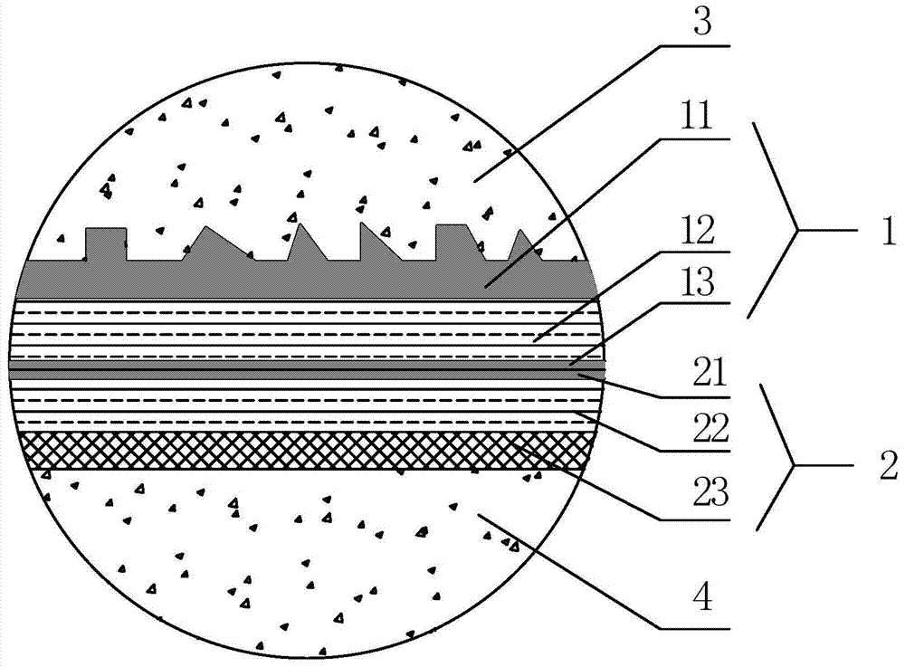 A kind of self-adhesive composite waterproof layer for tunnel and its laying method