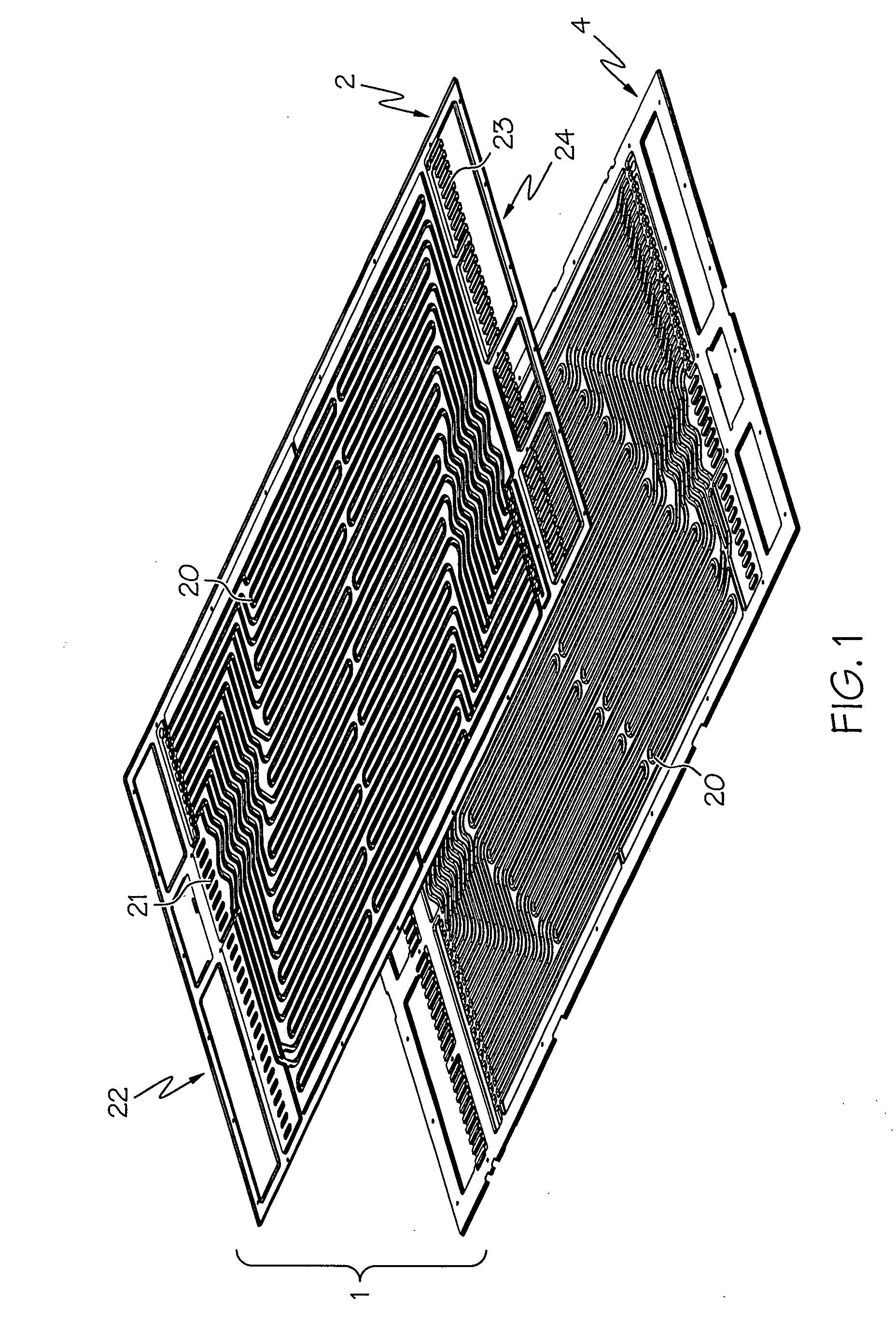 Hybrid bipolar plate assembly and devices incorporating same