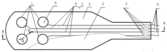 Implantable flexible array electrode used for organism and preparation method of implantable flexible array electrode