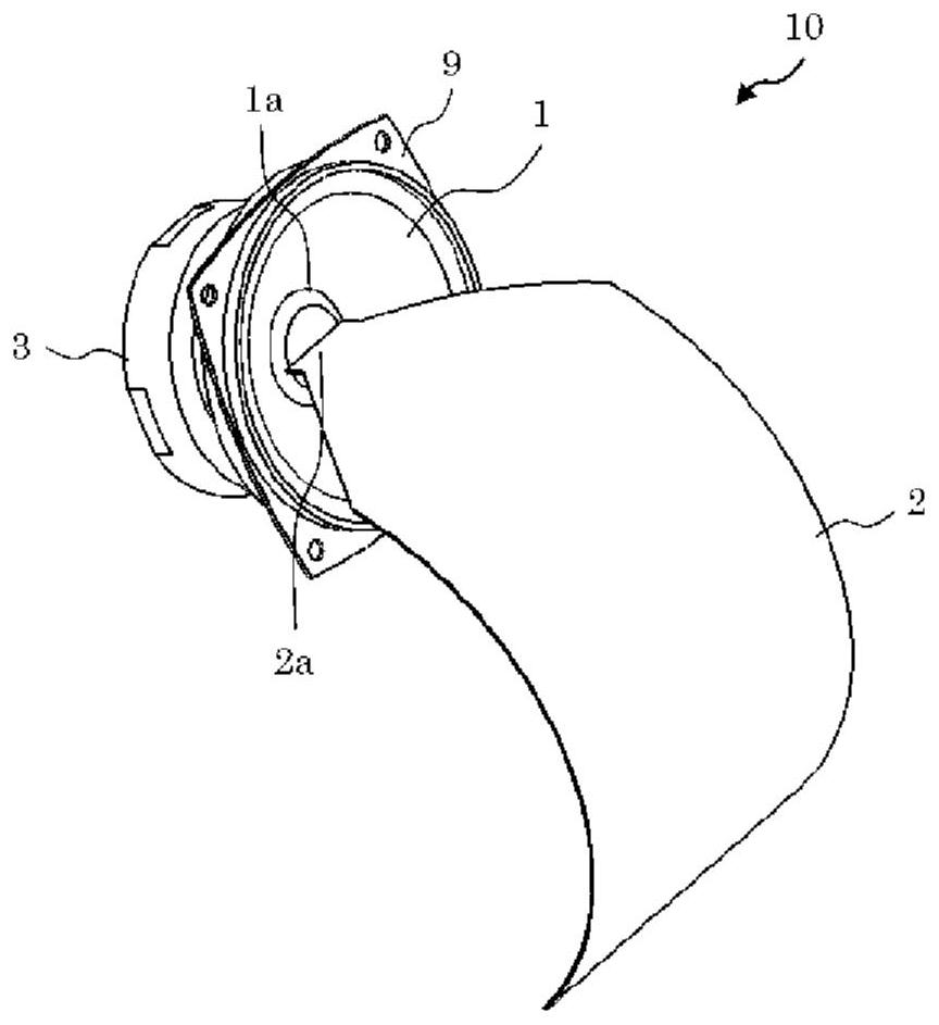 Loudspeaker unit and loudspeaker flexural diaphragm