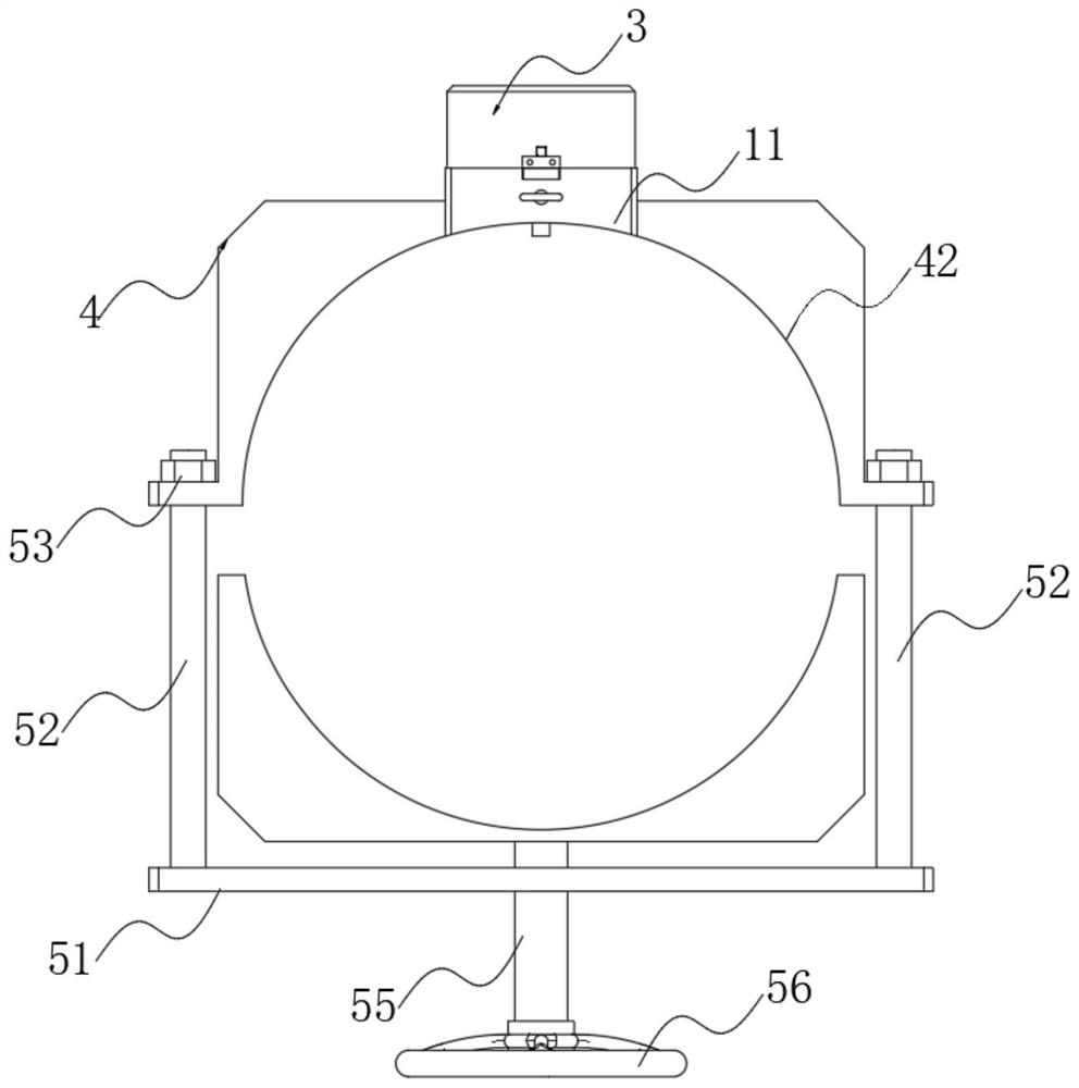 Pressure gauge with peripheral transparent protection structure