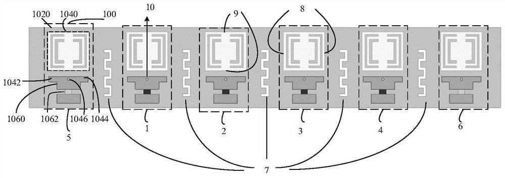 Single-layer broadband microstrip patch antenna array