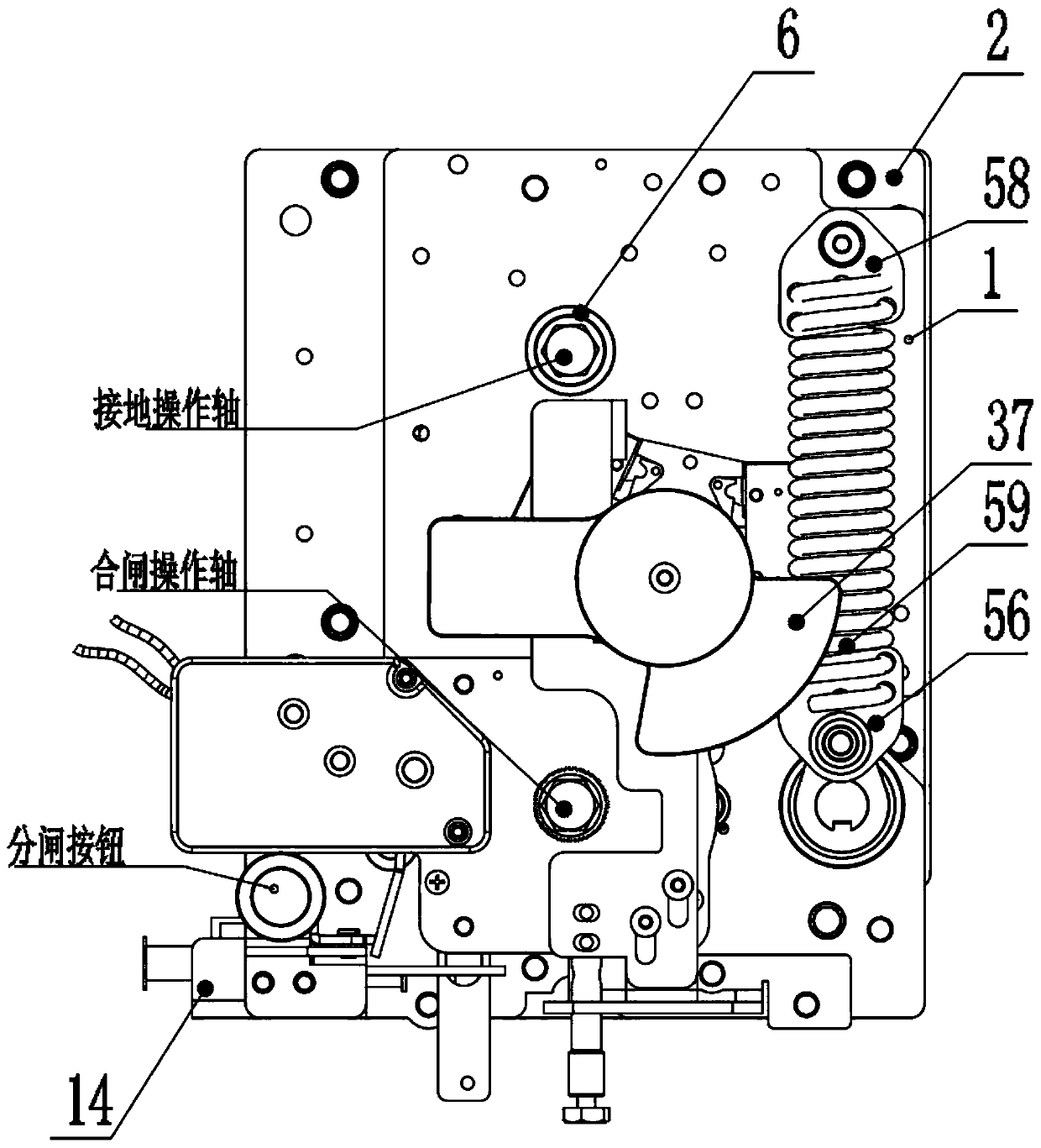 Inflatable cabinet load switch fuse combination electrical mechanism