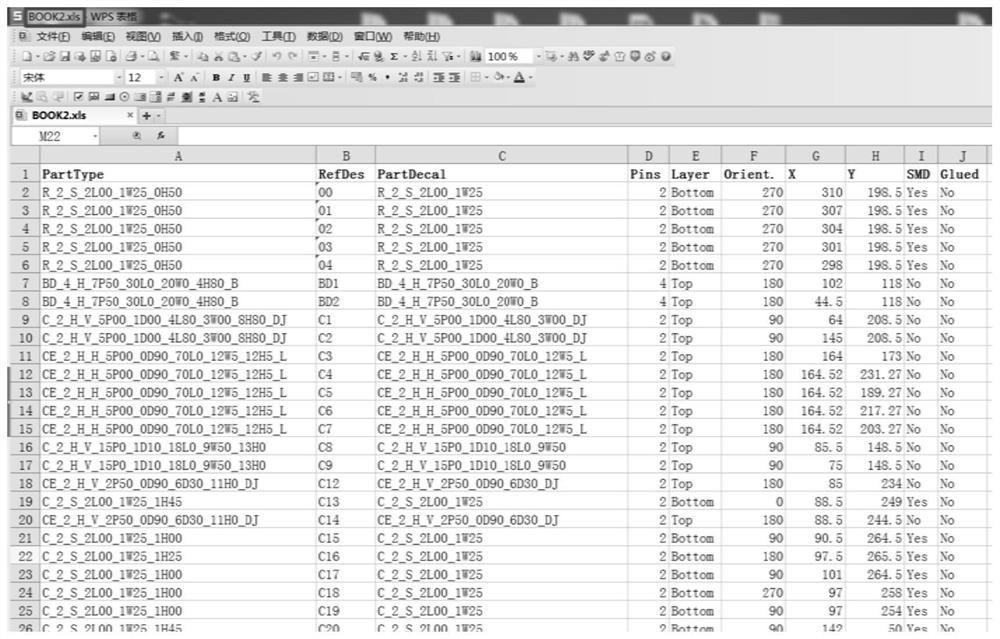 PCB component information comparison method and device, terminal and storage medium