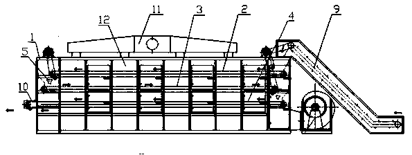 Net belt drying machine