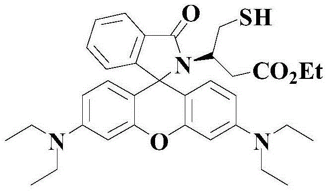 Novel pH-responsive fluorescent molecular probe and preparation method thereof