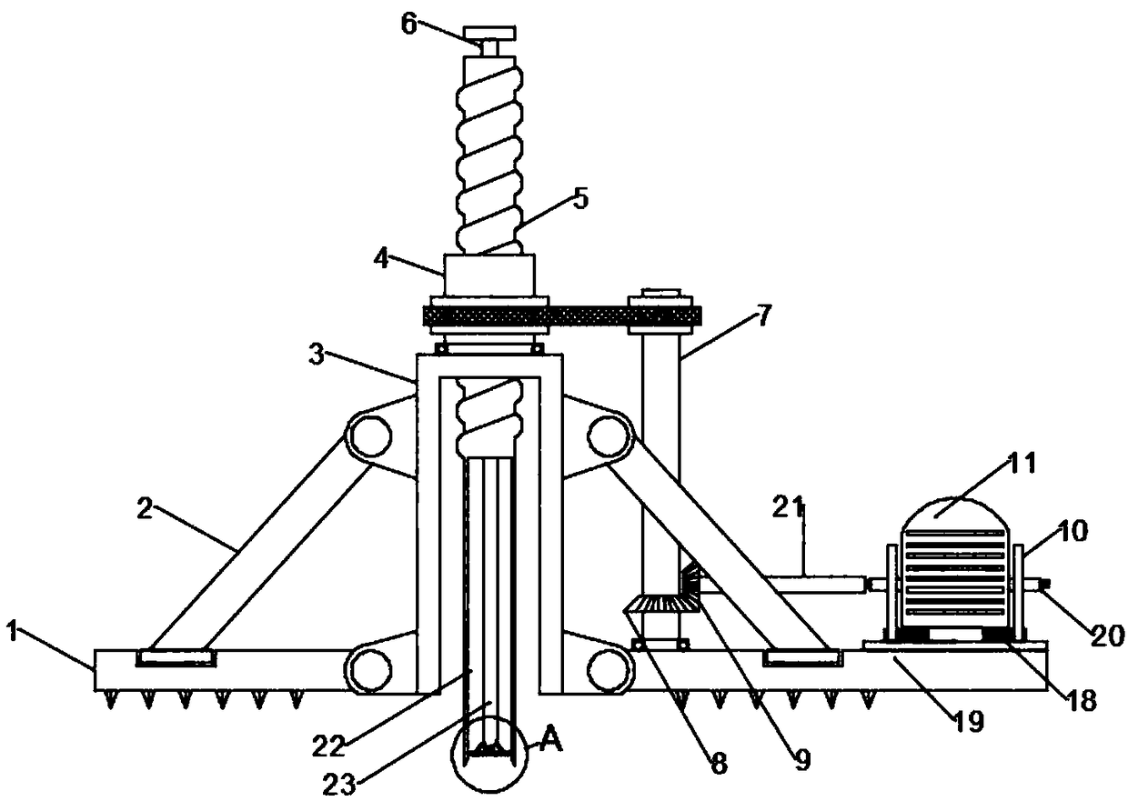 Pedal type soil sampling device