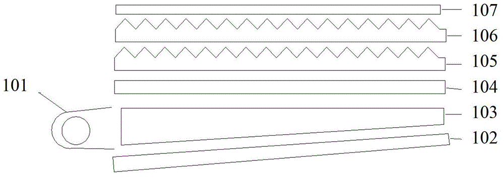 Multilayer compound prism lens and preparation method thereof