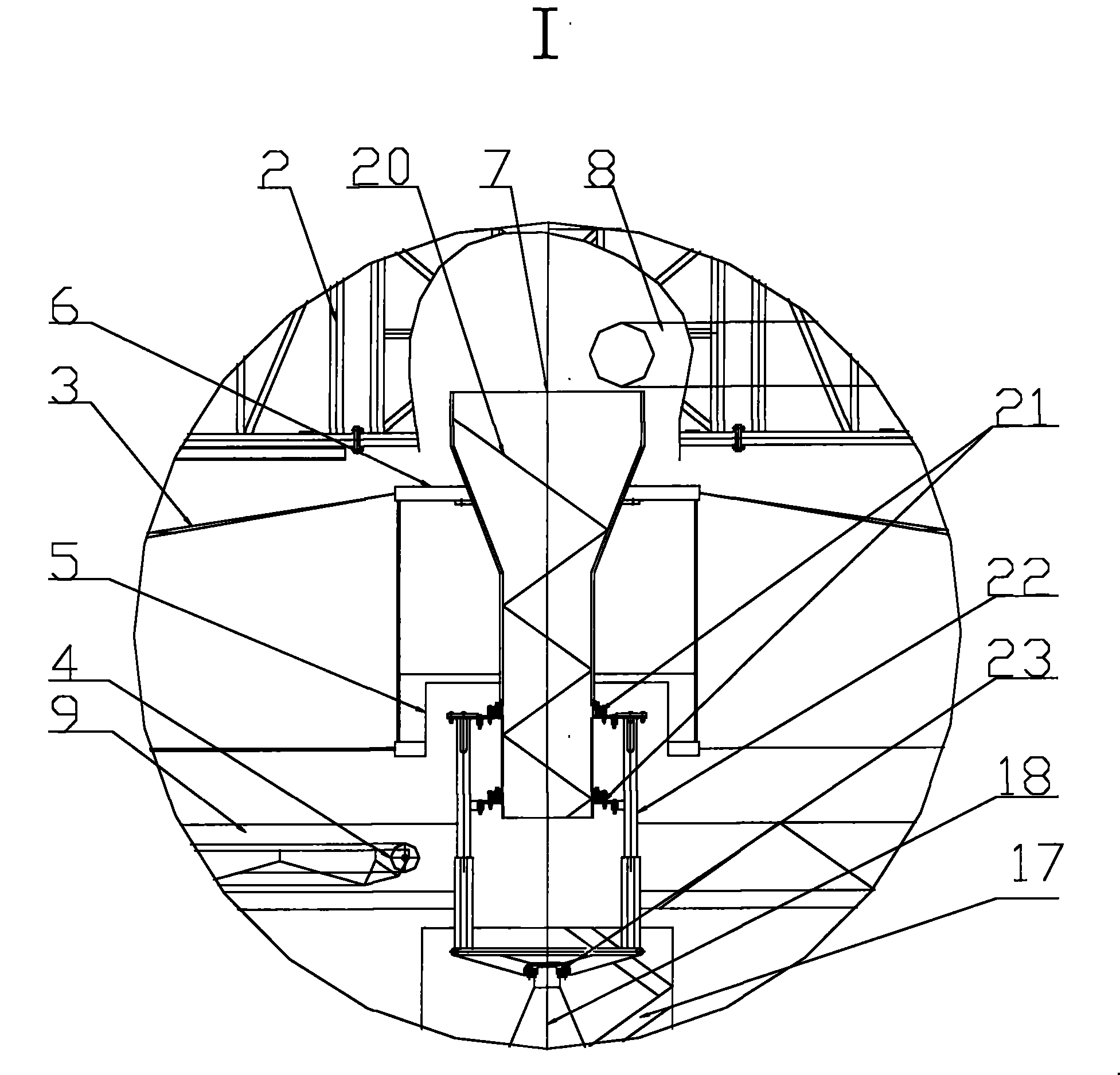 Buffer breakage-proof flat bottom silo