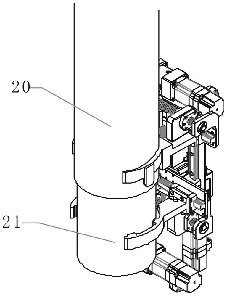 A detector fixing device and fixing method