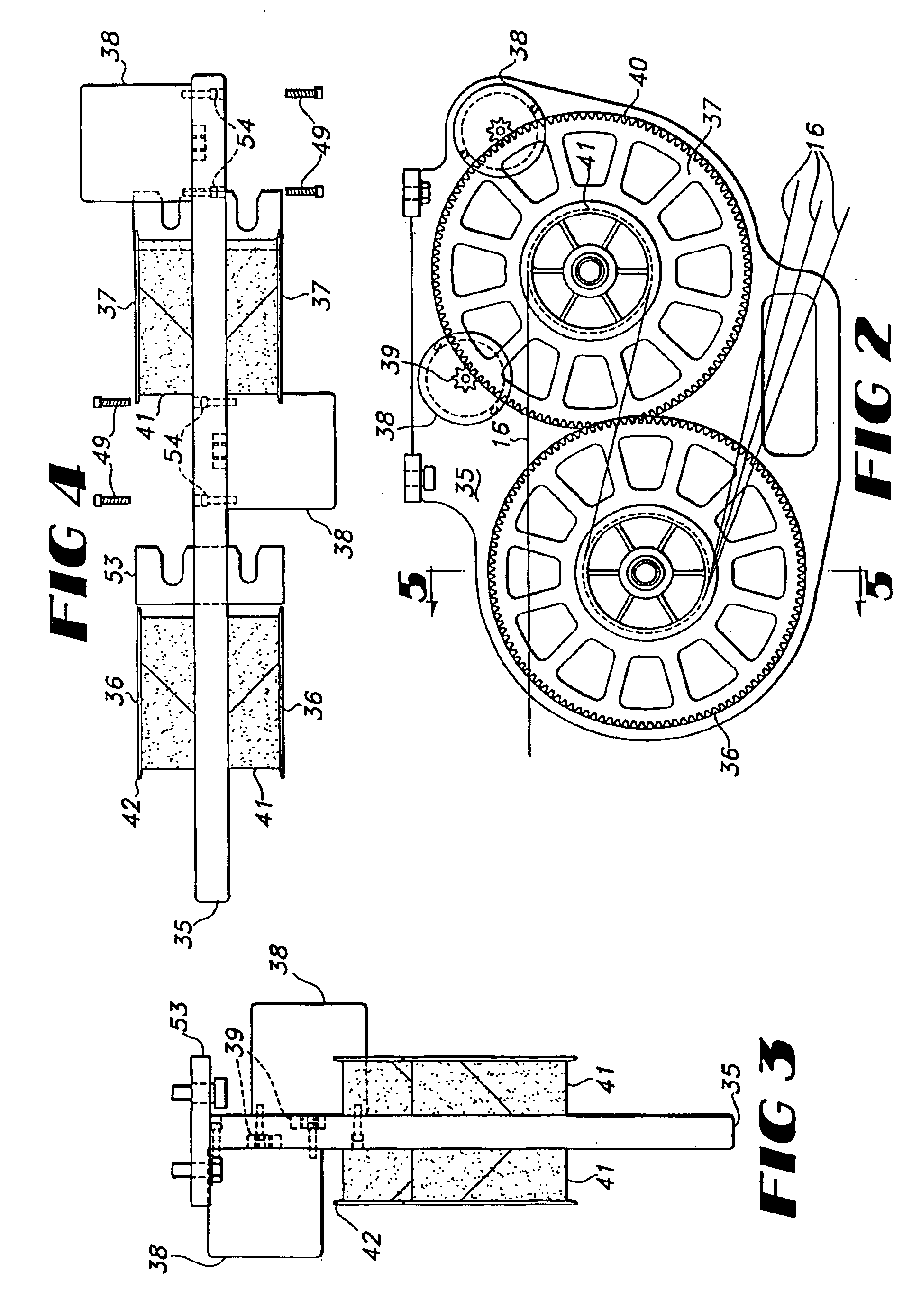 Servo motor driven scroll pattern attachments for tufting machine with computerized design system and methods of tufting