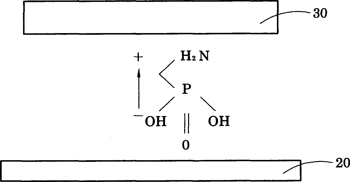 Apparatus with self-assembly molecule as electron injection layer of organic LED and method thereof