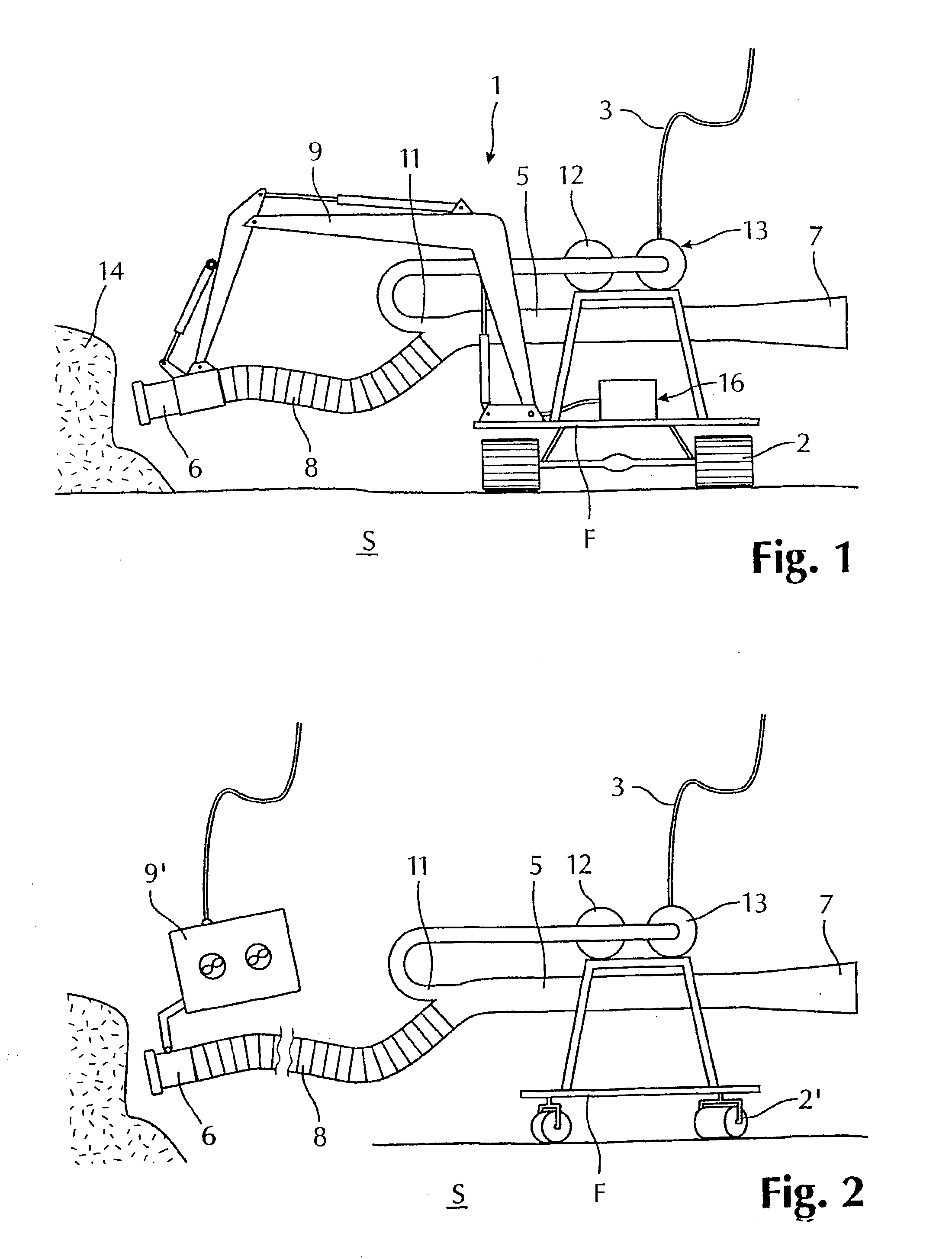 Method and device for subsea dredging