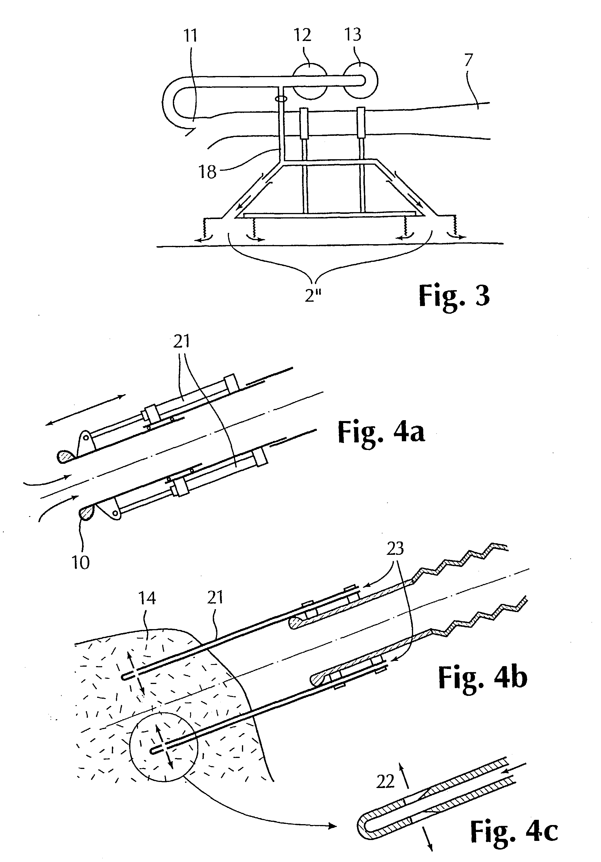 Method and device for subsea dredging