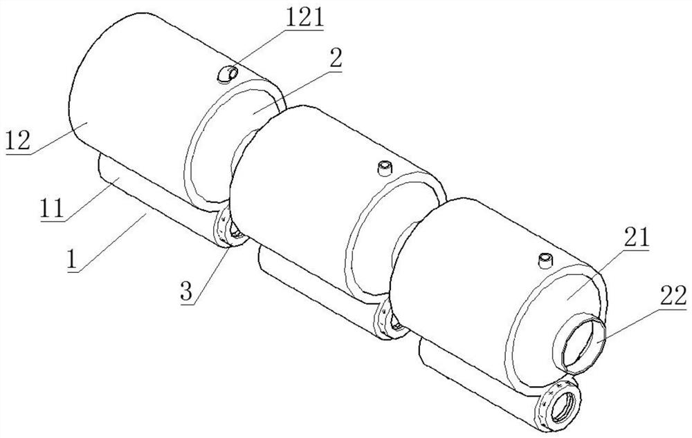 Soaking type cooling device for plastic pipe production