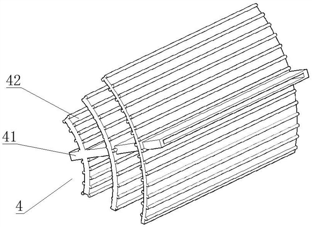 Soaking type cooling device for plastic pipe production