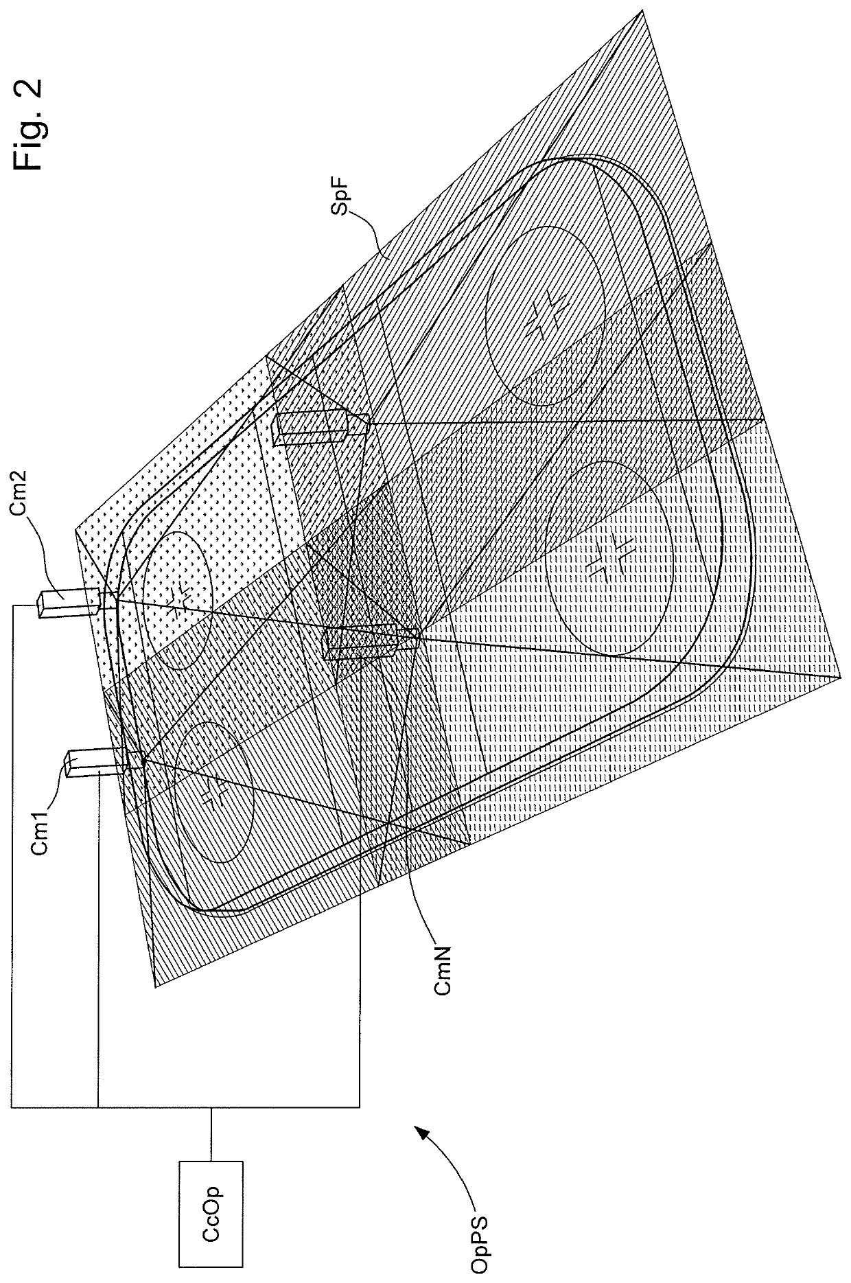 Method for calculating a position of an athlete on a sports field