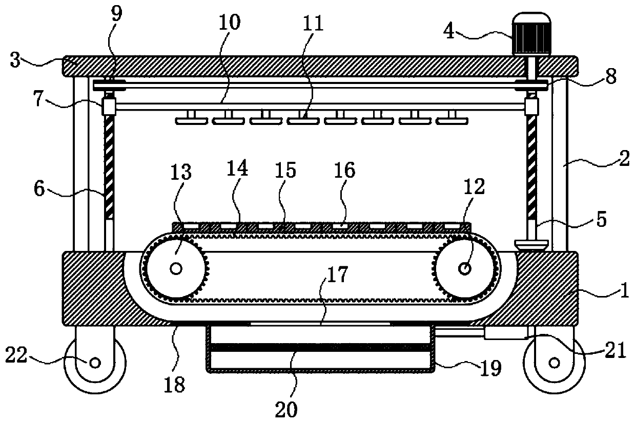 Flowing peach kernel breaking device and kernel breaking method thereof