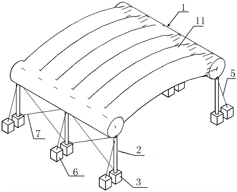 Mooring space structure system and method for designing same