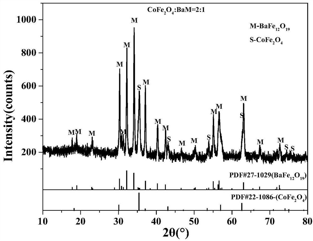 A method for synthesizing soft-hard exchange coupled magnets by chemical co-precipitation molten salt method