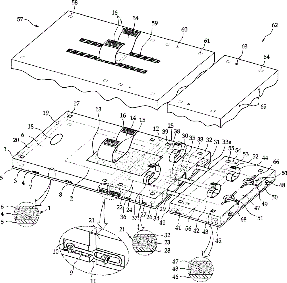 Joint massager and mattress type stretching apparatus using same