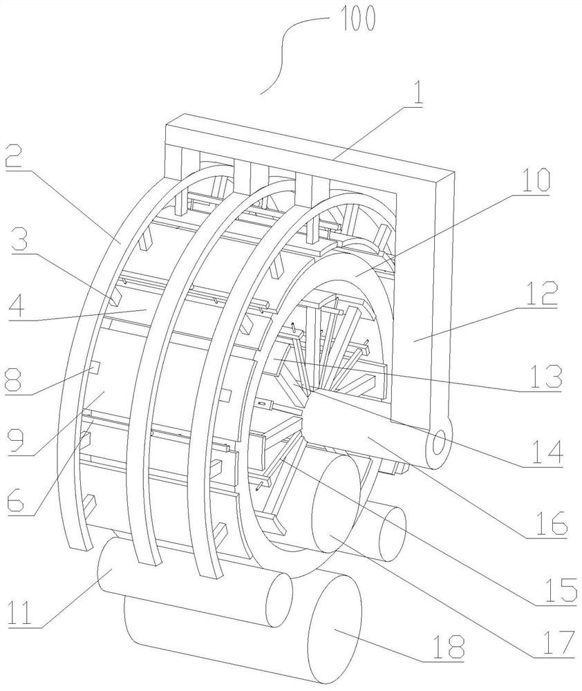 Shell ring heat treatment device and using method thereof