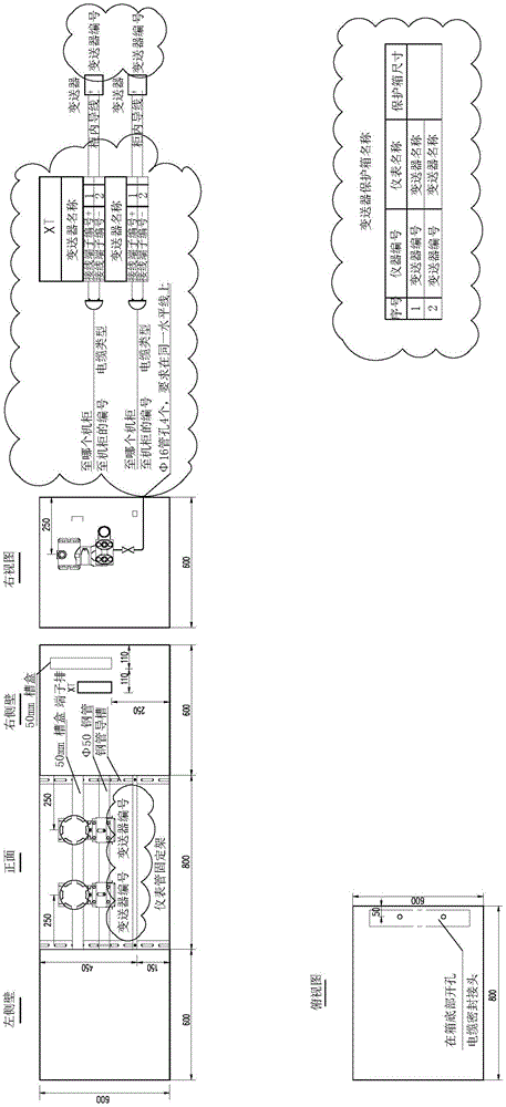 Method for automatically batch generating configuration diagrams of transmitter protection box