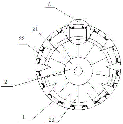 Rolling barrel for rolling type granulator