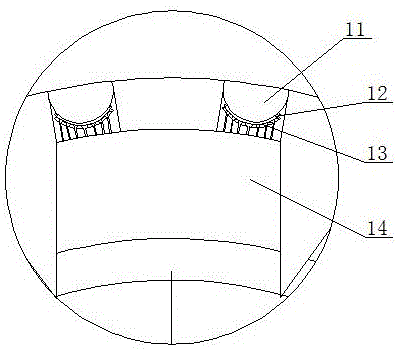 Rolling barrel for rolling type granulator