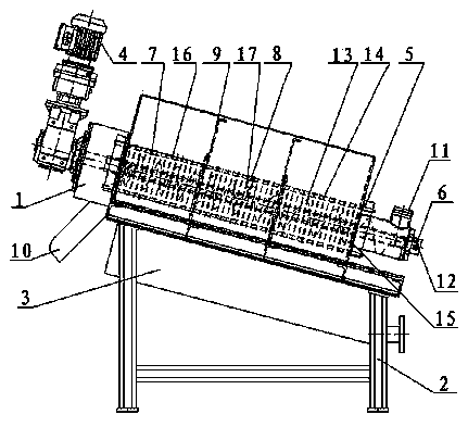 Stacked sludge dewatering machine