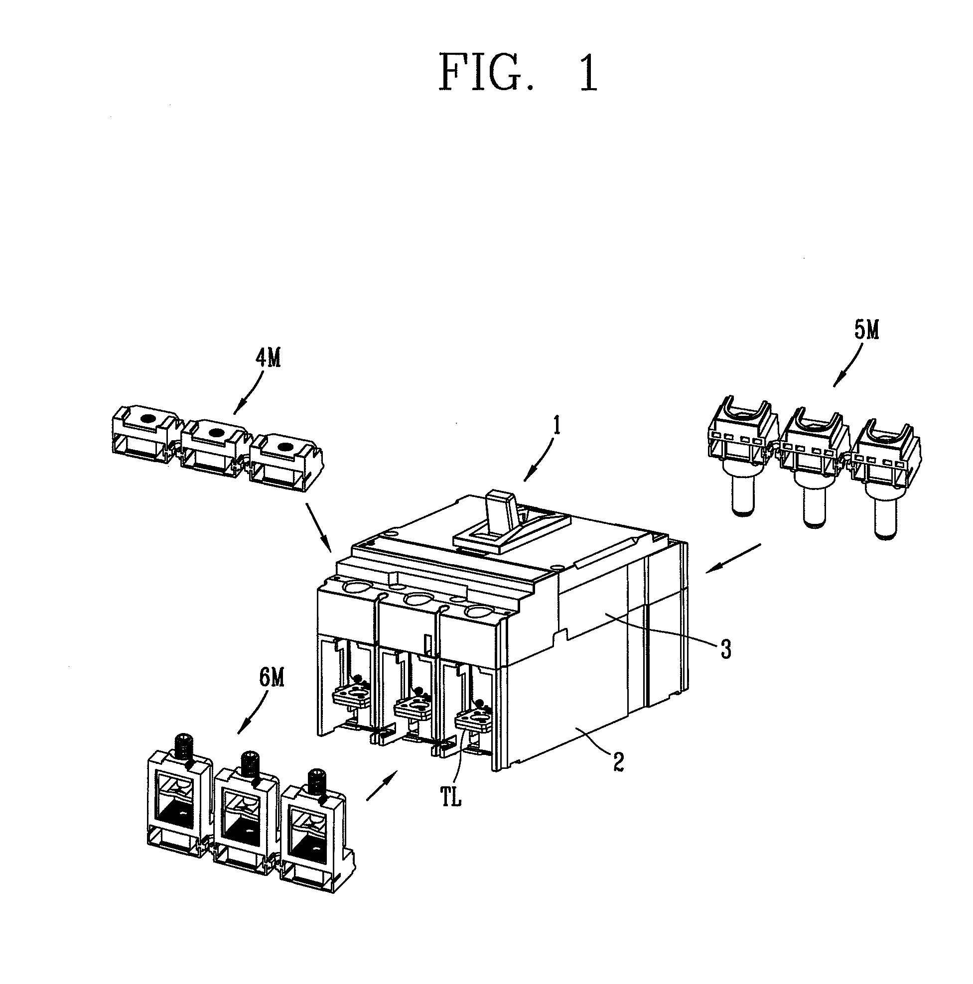 Modular terminal for molded case circuit breaker and molded case circuit breaker having the same