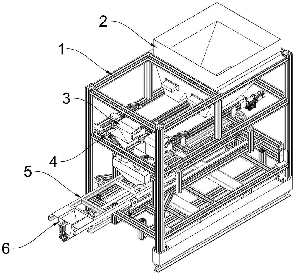 Double-weighing automatic feeder used for refractory brick processing