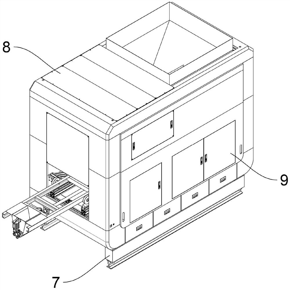 Double-weighing automatic feeder used for refractory brick processing