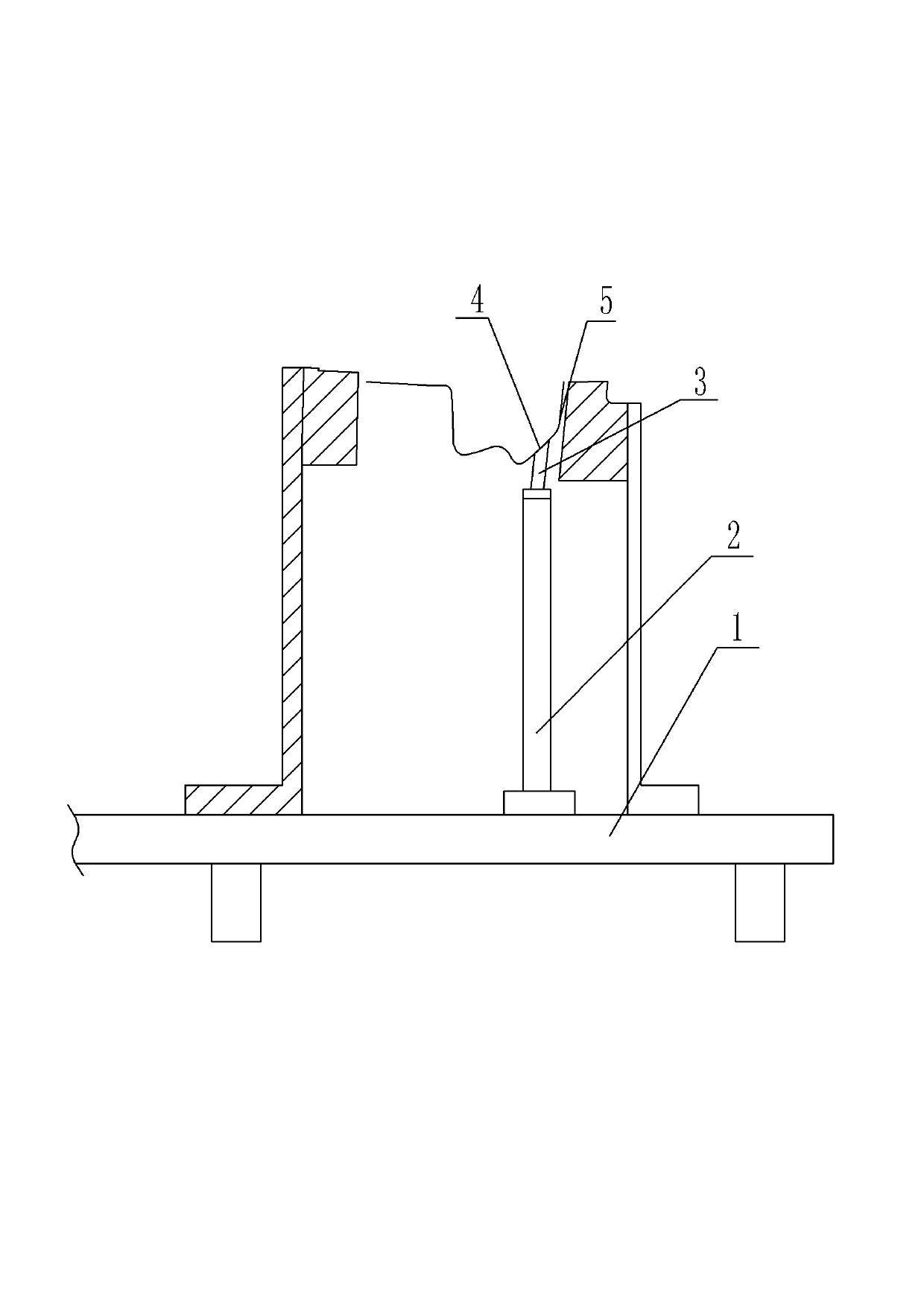 Detection and positioning device for checking tool for automobile parts