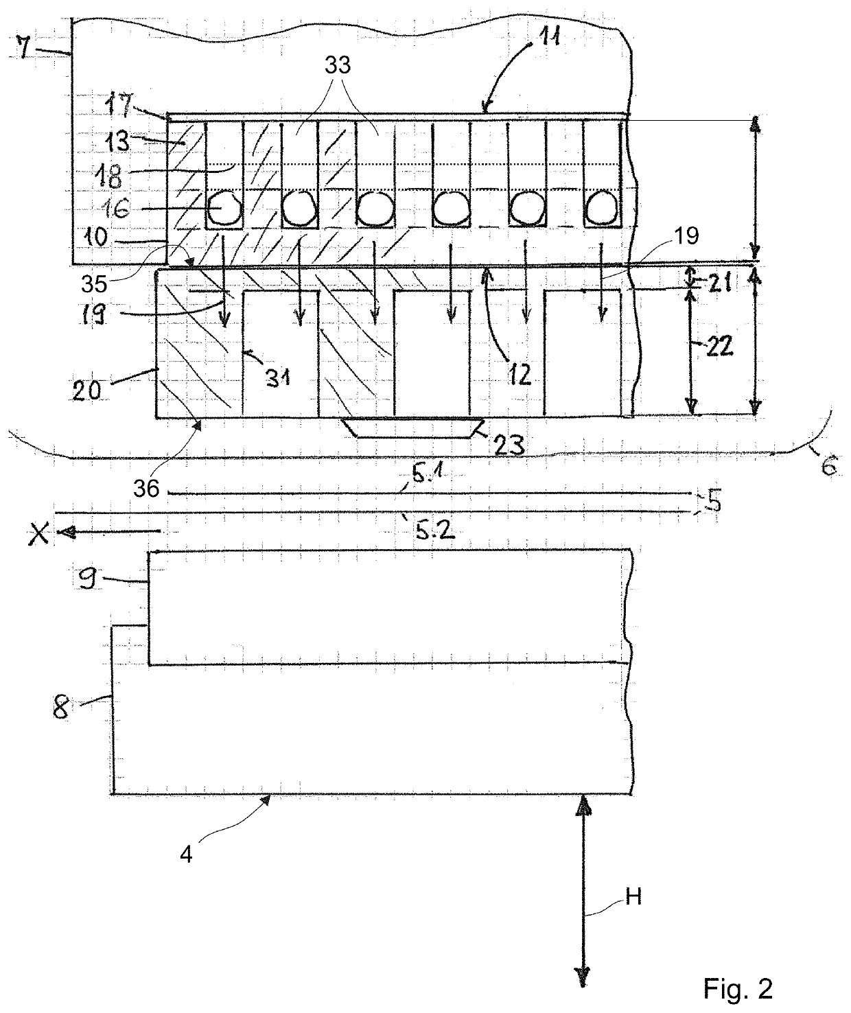 Flatbed embossed-printing machine and embossing plate