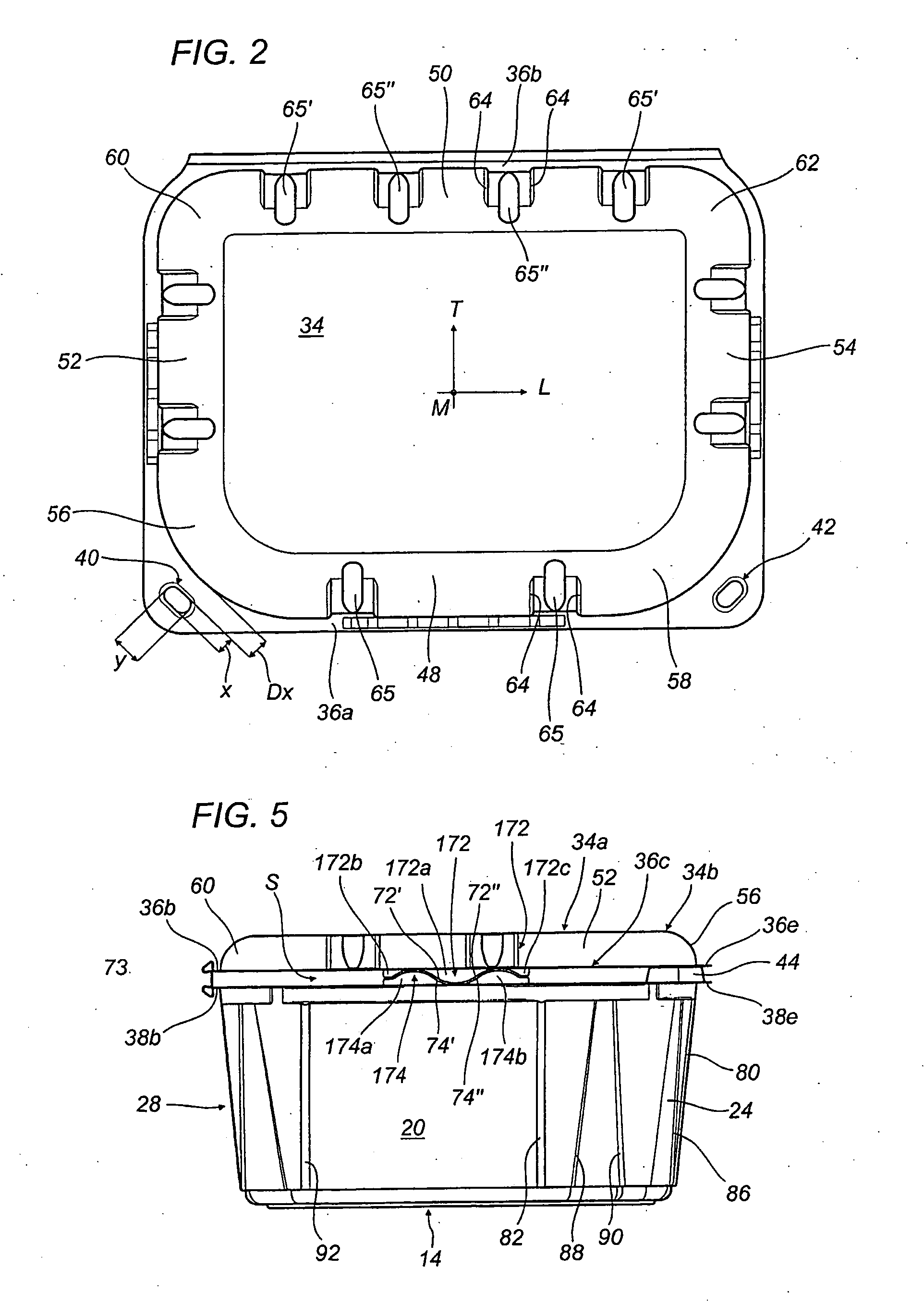 Container for the packaging of products, in particular for fruit and vegetable products