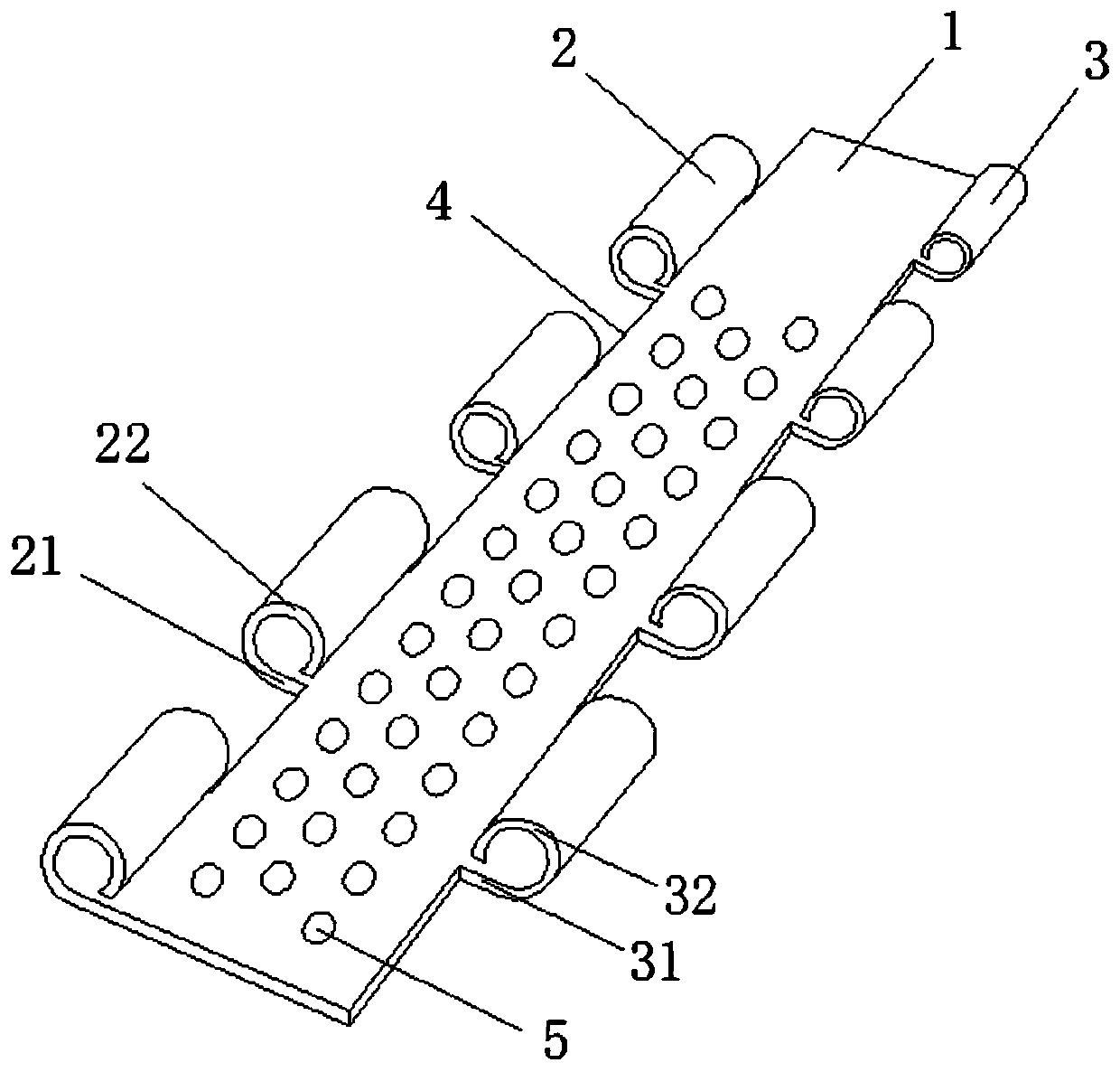 Punch forming connecting part capable of achieving double-shaft connection