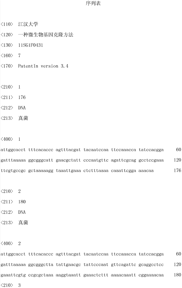 Method for microbe gene clone