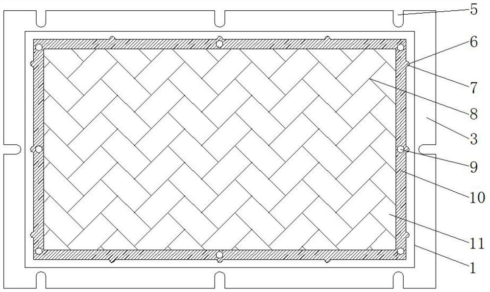 Ceramsite light partition wall board machining mold