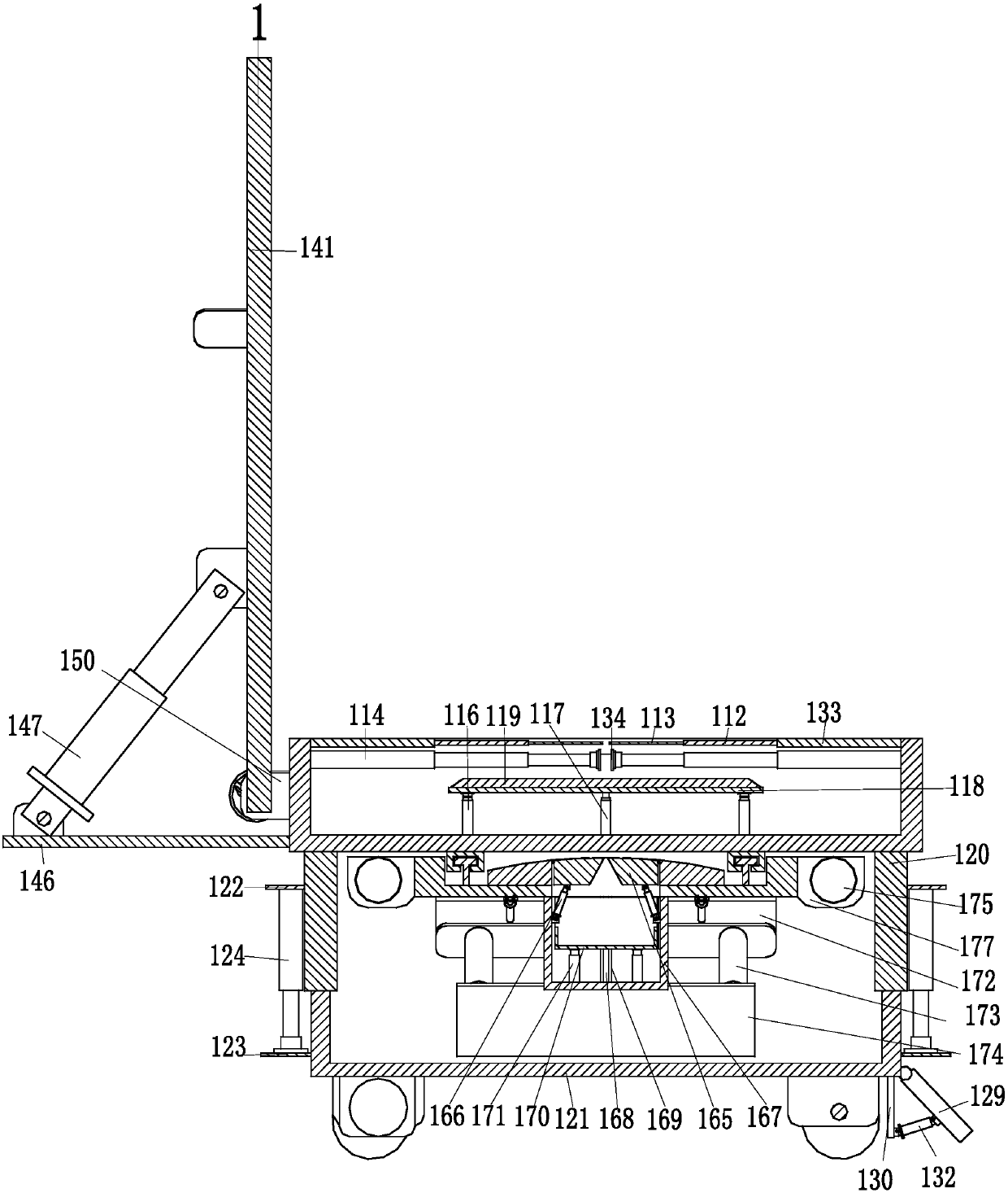 Transfusion and stable rest integration device for hospital nursing department patients