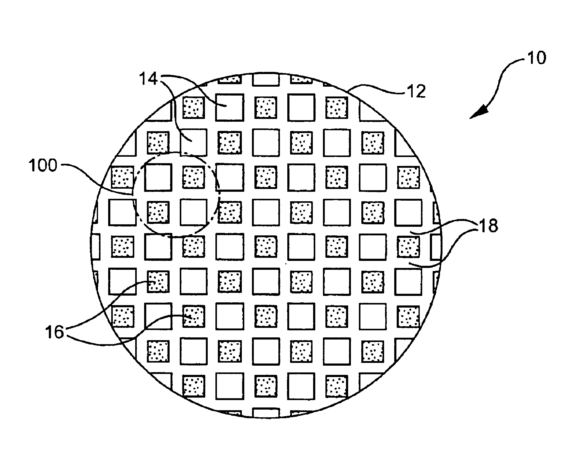 Filter with varying cell channels